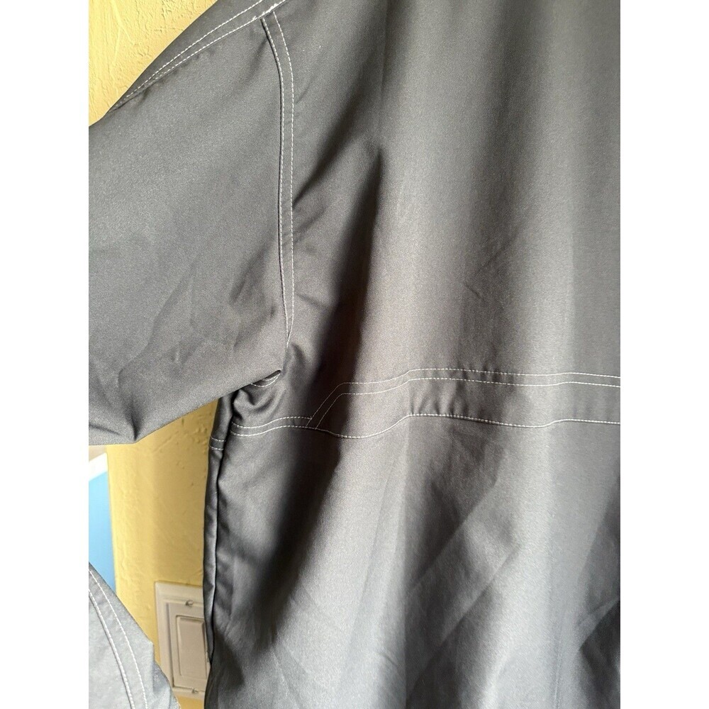 Nike Lightweight Gray And Black Full Zip Jacket Vented Mens L - Picture 9 of 9